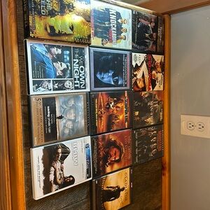 DVDs - 13 in total. Action, Adventure. Titles in description.Excellent used cond